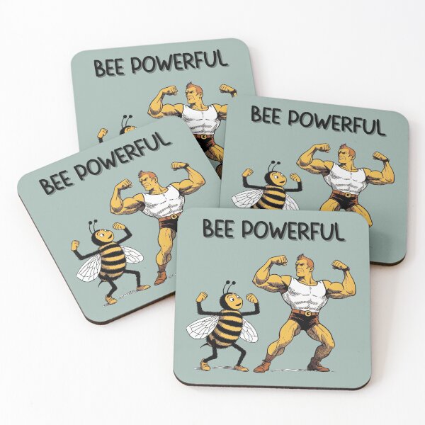 Item preview, Strong Bee and Muscle Man Retro Art designed and sold by Beemyguest.
