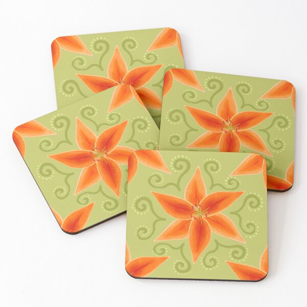 Item preview, Fire Lily Pattern Green designed and sold by sarahsdesigns02.