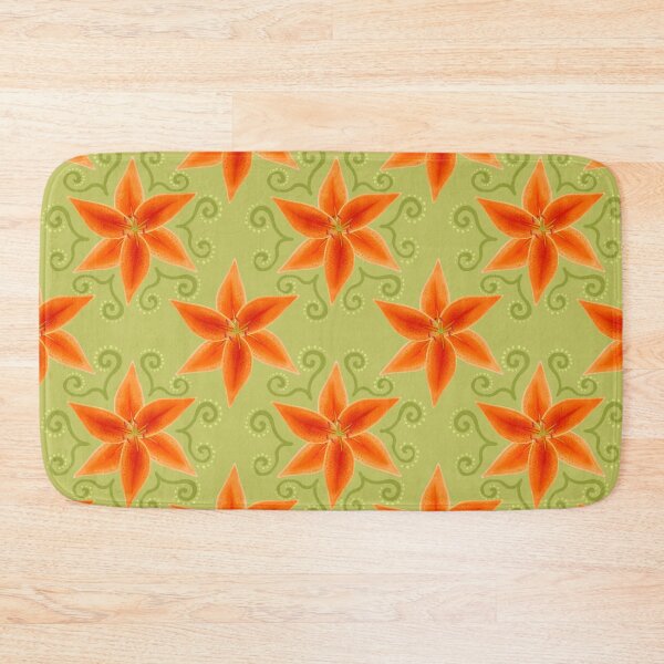 Item preview, Fire Lily Pattern Green designed and sold by sarahsdesigns02.