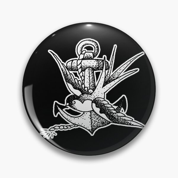 Item preview, Traditional Old School Sailor Jerry Swallow Anchor Tattoo designed and sold by Big Flat Films.