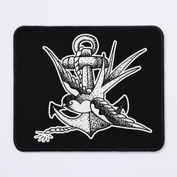 Item preview, Traditional Old School Sailor Jerry Swallow Anchor Tattoo designed and sold by Big Flat Films.