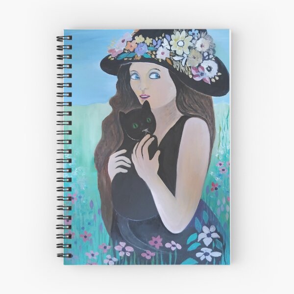 Item preview, Girl with a black cat designed and sold by Aurora Art and Design.