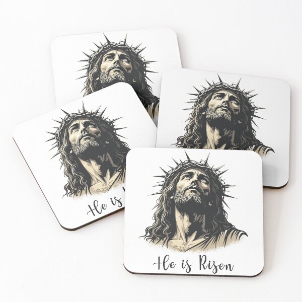 Item preview, He is Risen Jesus Christian Happy Easter designed and sold by Blok45.