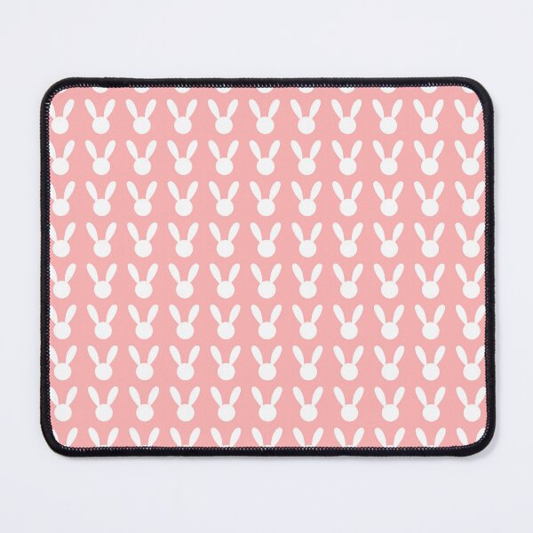Item preview, White Rabbit on Pink Background Easter Pattern  designed and sold by FestivityFinds.