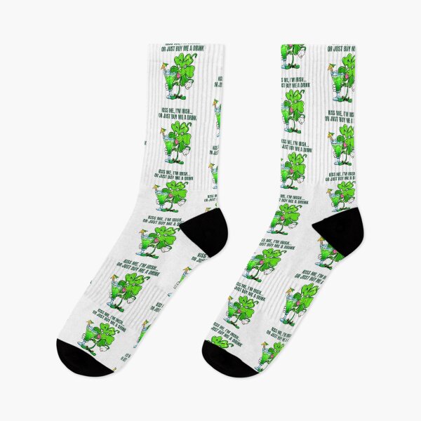 Item preview,  Kiss Me, I'm Irish... Or Just Buy Me a Drink – Funny St. Patrick’s Day Shamrockmor designed and sold by RvinJo8.