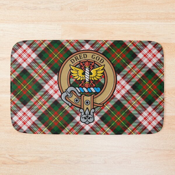 Item preview, Clan Carnegie Crest over Dress Tartan designed and sold by sifis.