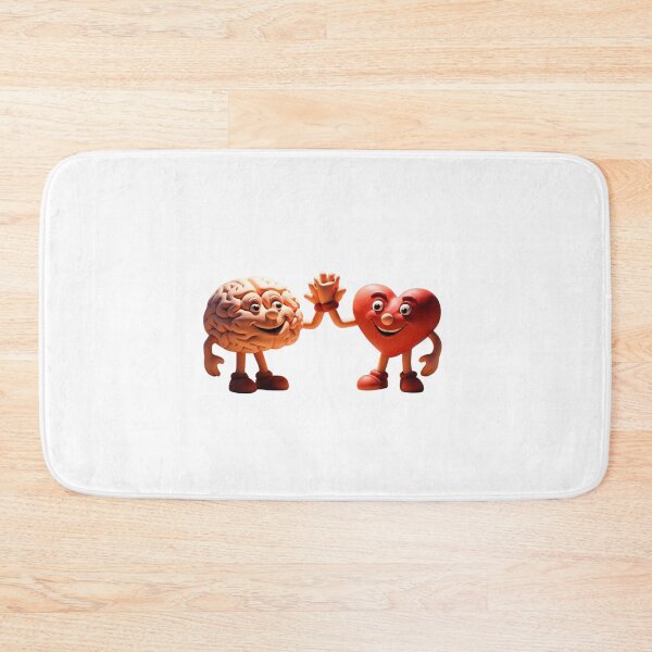 Item preview, Brain and Heart High Five – Emotional Intelligence Art designed and sold by StormArte.