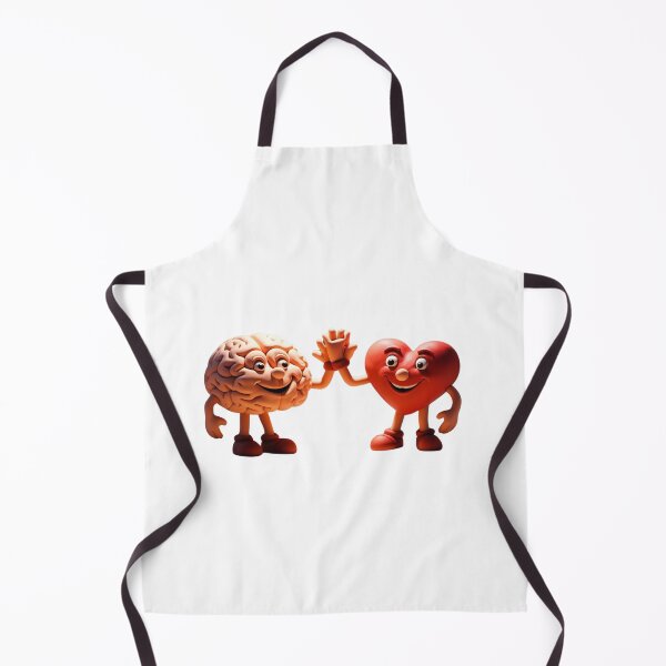 Item preview, Brain and Heart High Five – Emotional Intelligence Art designed and sold by StormArte.