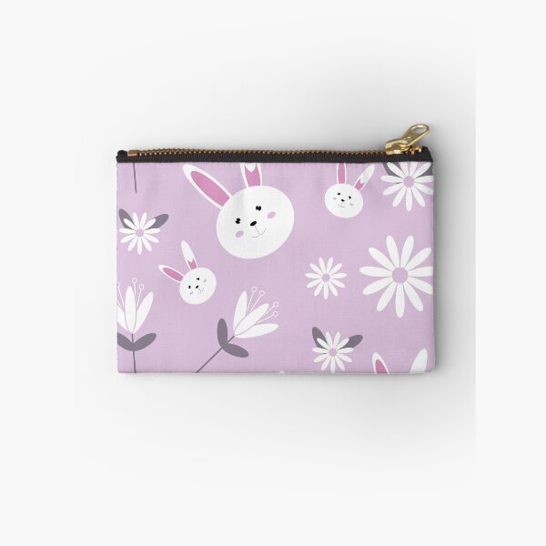Item preview, White Rabbit and Flowers Easter Pattern  designed and sold by FestivityFinds.