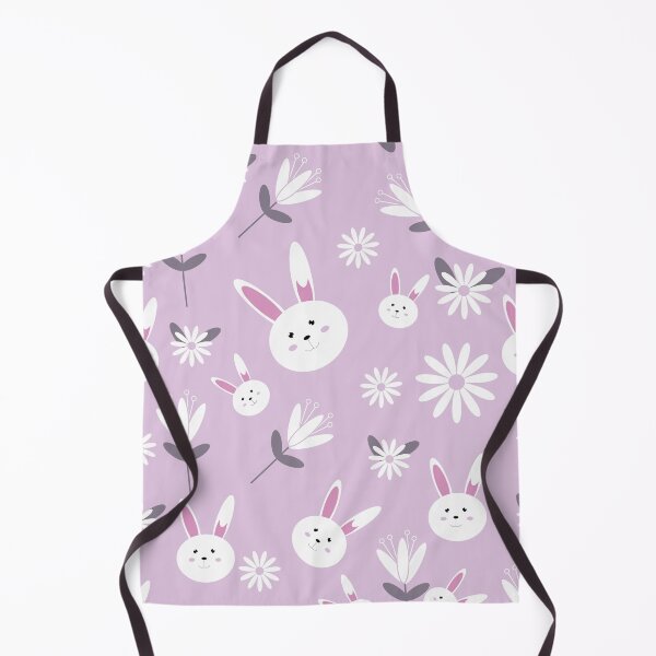 Item preview, White Rabbit and Flowers Easter Pattern  designed and sold by FestivityFinds.