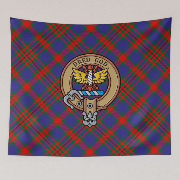 Item preview, Clan Carnegie Crest over Tartan designed and sold by sifis.