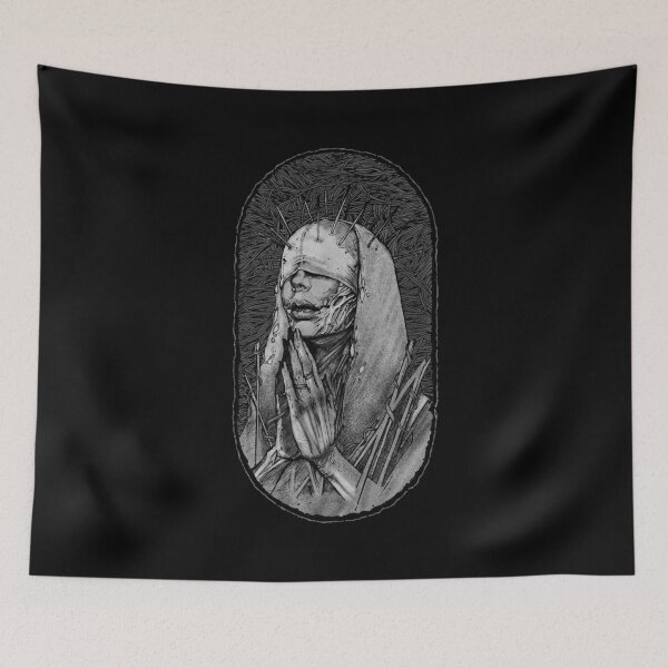 Item preview, Grey Blind Devotion – Dark Religious Surreal Art designed and sold by SimplifyCD.