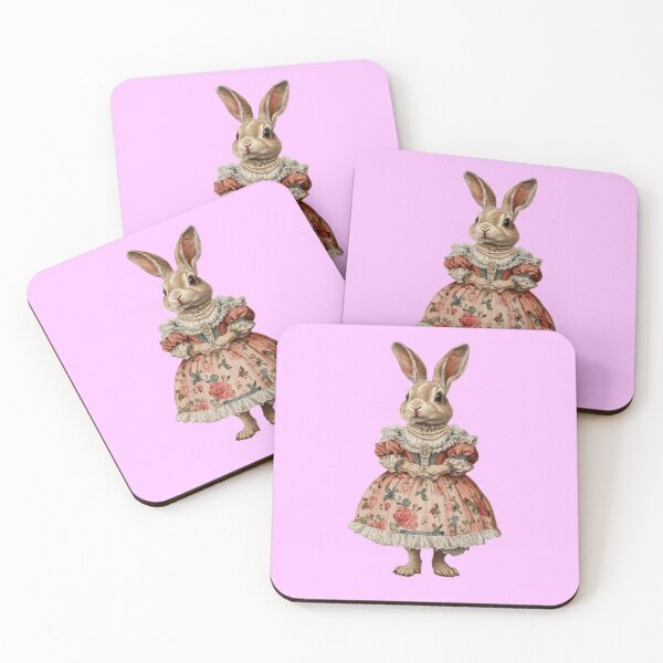 Item preview, vintage rabbit in a dress designed and sold by Mauswohn.