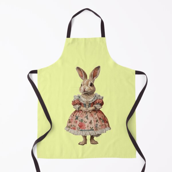 Item preview, vintage rabbit in a dress designed and sold by Mauswohn.
