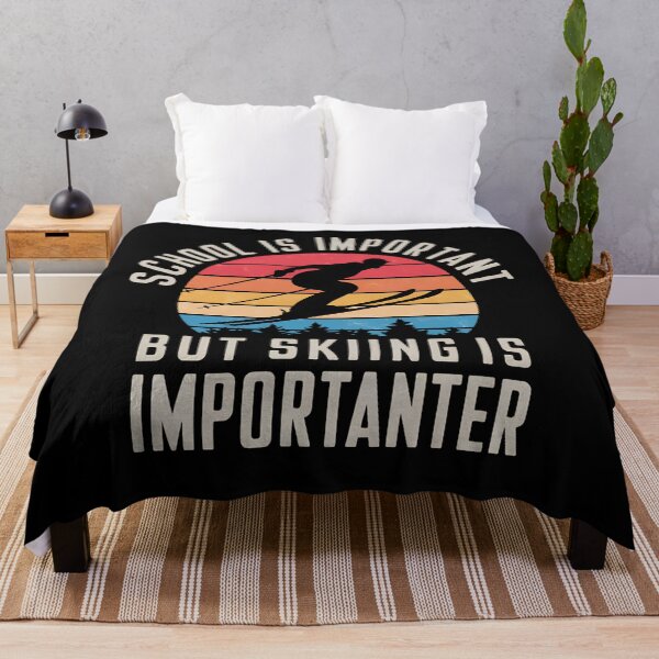 Item preview, School Is Important But Skiing Is Importanter Ski Funny designed and sold by aidenpier.