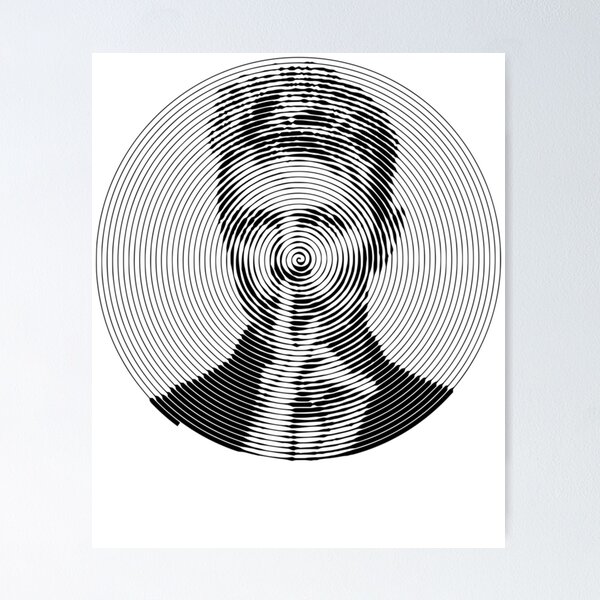 Item preview, David B-o-w-i-e Vinyl Record Spiral Art designed and sold by Ndekwa Clothing .