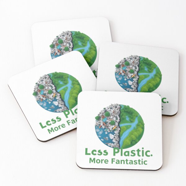 Item preview, ? Less Plastic, More Fantastic – Eco-Friendly T-Shirt ? designed and sold by sproutvibes.