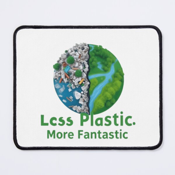 Item preview, ? Less Plastic, More Fantastic – Eco-Friendly T-Shirt ? designed and sold by sproutvibes.