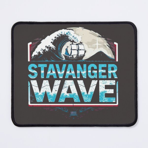Artikelvorschau, STAVANGER WAVE Premium Cool Trendy Bestes Geschenk entworfen und verkauft von Imaginarium of Chaos falcon88 .