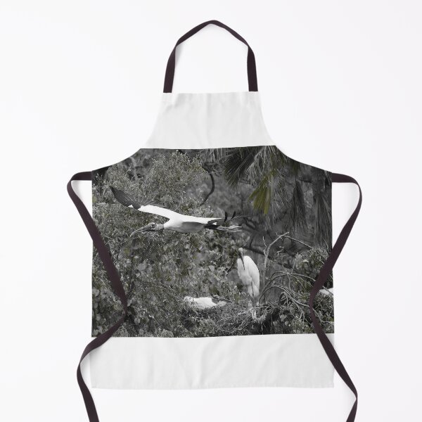 Item preview, Flying Wood Stork Black And White designed and sold by MercerImages.