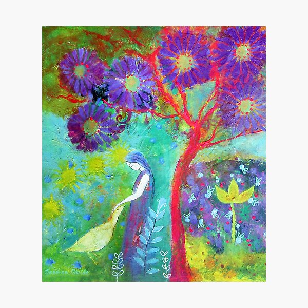 Artikel-Vorschau von Schöne Landschaft mit Mädchen und Gans, designt und verkauft von Jessincolour.