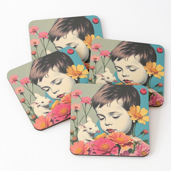Item preview, garçon et souris blanche designed and sold by Terry Collett.
