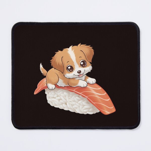 Aperçu de l'œuvre Adorable chiot sushi créée et vendue par GrafiShop.