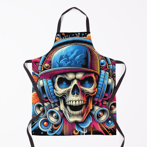 Item preview, glowing skull representing the fusion of music and technology 4k designed and sold by StudioNeon.