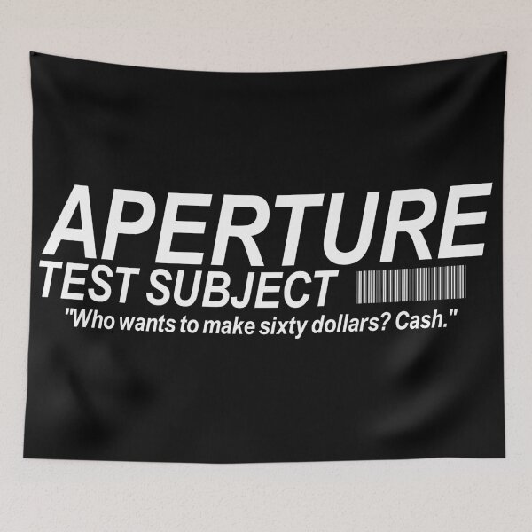 Item preview, Aperture Test Subject designed and sold by Crossroads-Art.
