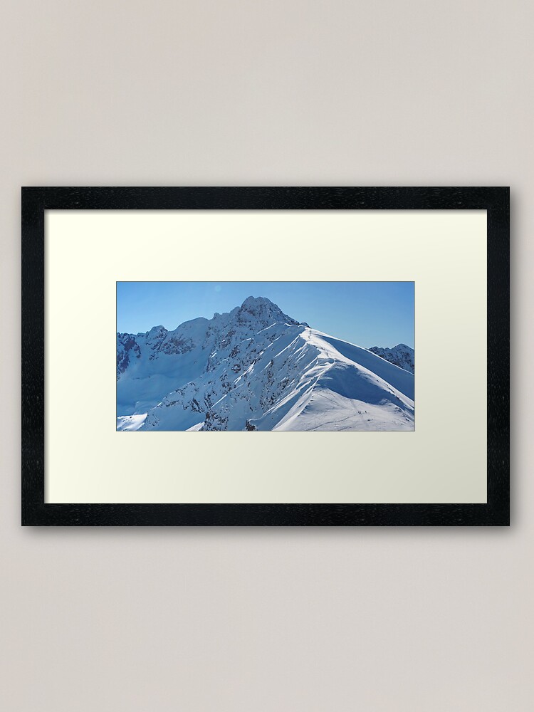 Thumbnail 1 of 7, Framed Art Print, Winter Ascent to Świnica – Tatra Mountains Panorama designed and sold by SimonGA.
