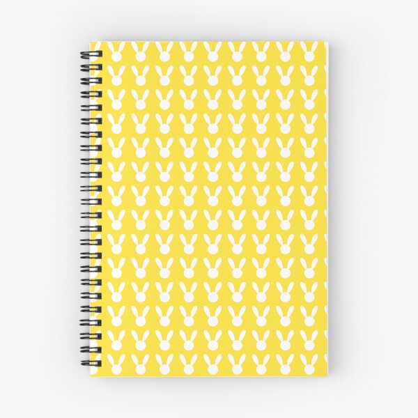 Item preview, White Rabbit on Yellow Background Easter Pattern  designed and sold by FestivityFinds.