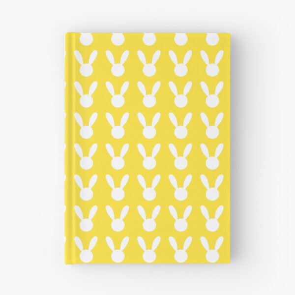 Item preview, White Rabbit on Yellow Background Easter Pattern  designed and sold by FestivityFinds.