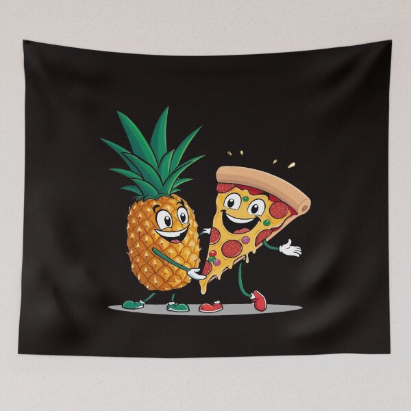 Item preview, Friendly Pineapple and Pizza designed and sold by GrafiShop.