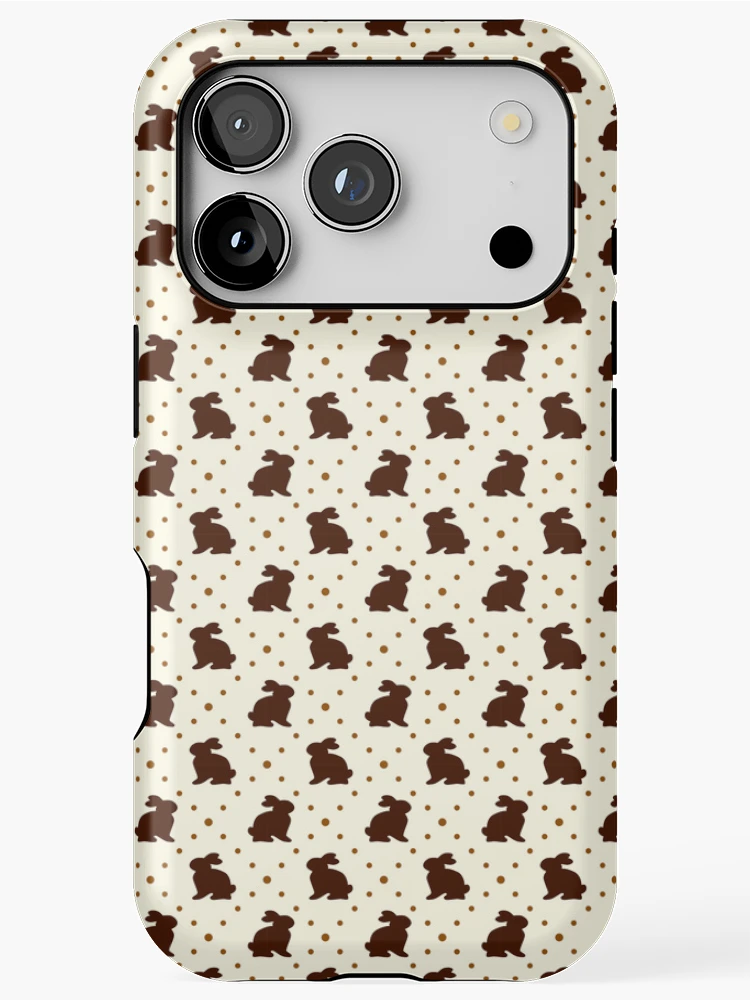 Thumbnail 1 of 4, iPhone Case, Mesmerizing Rabbit Easter Pattern designed and sold by FestivityFinds.