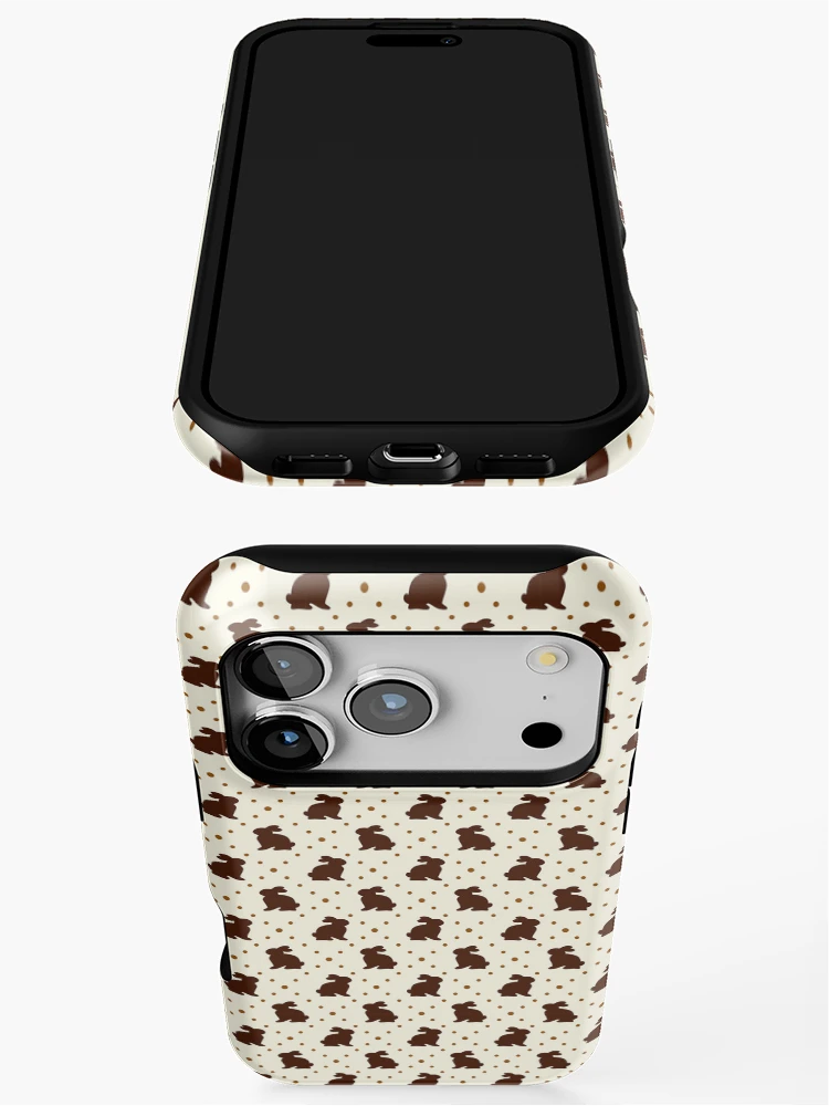 Thumbnail 3 of 4, iPhone Case, Mesmerizing Rabbit Easter Pattern designed and sold by FestivityFinds.