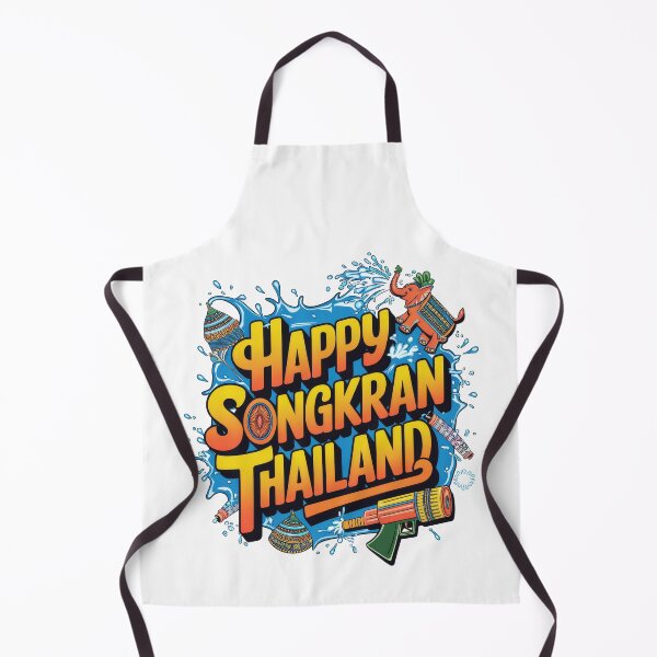 Item preview, Happy Songkran Thailand – Waterproof & Tradition Vintage Retro Design designed and sold by pod24.