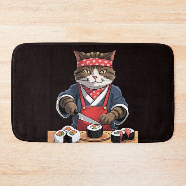 Item preview, Sushi Master Cat designed and sold by GrafiShop.