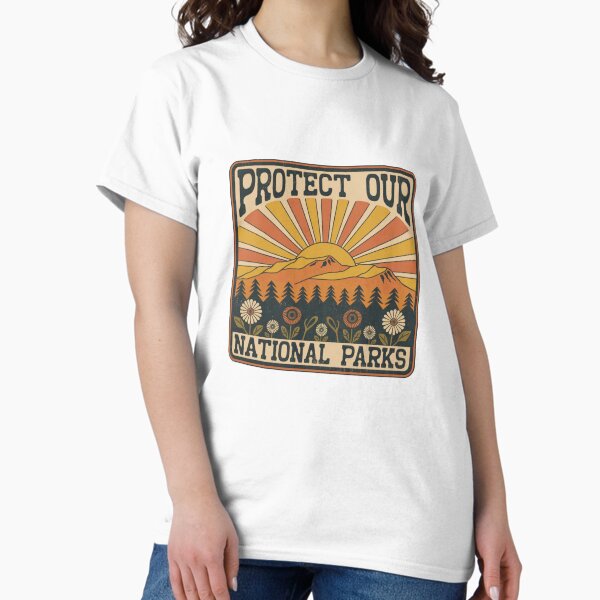 Item preview, Protect Our National Parks (Retro Sunburst) designed and sold by ABOUZAKARIAE.