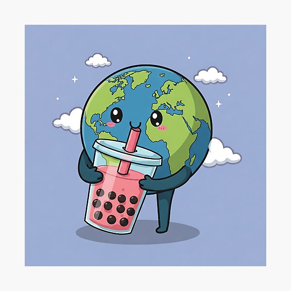 Item preview, Save the Planet, It’s the Only One with Boba designed and sold by nawed20002.