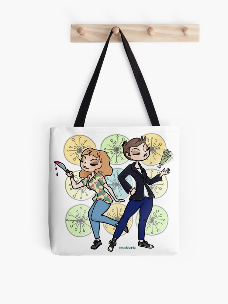 Thumbnail 1 of 2, Tote Bag, Horror Besties designed and sold by FrankieFic.