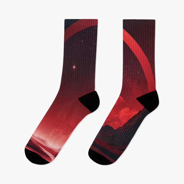 Item preview, Crimson World: A Red Ringed Alien Landscape designed and sold by RyzaT60.