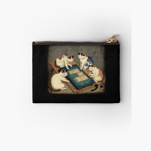 Item preview, Cat Playing Mahjong Funny Players With Letters designed and sold by Dressed For  Duty.