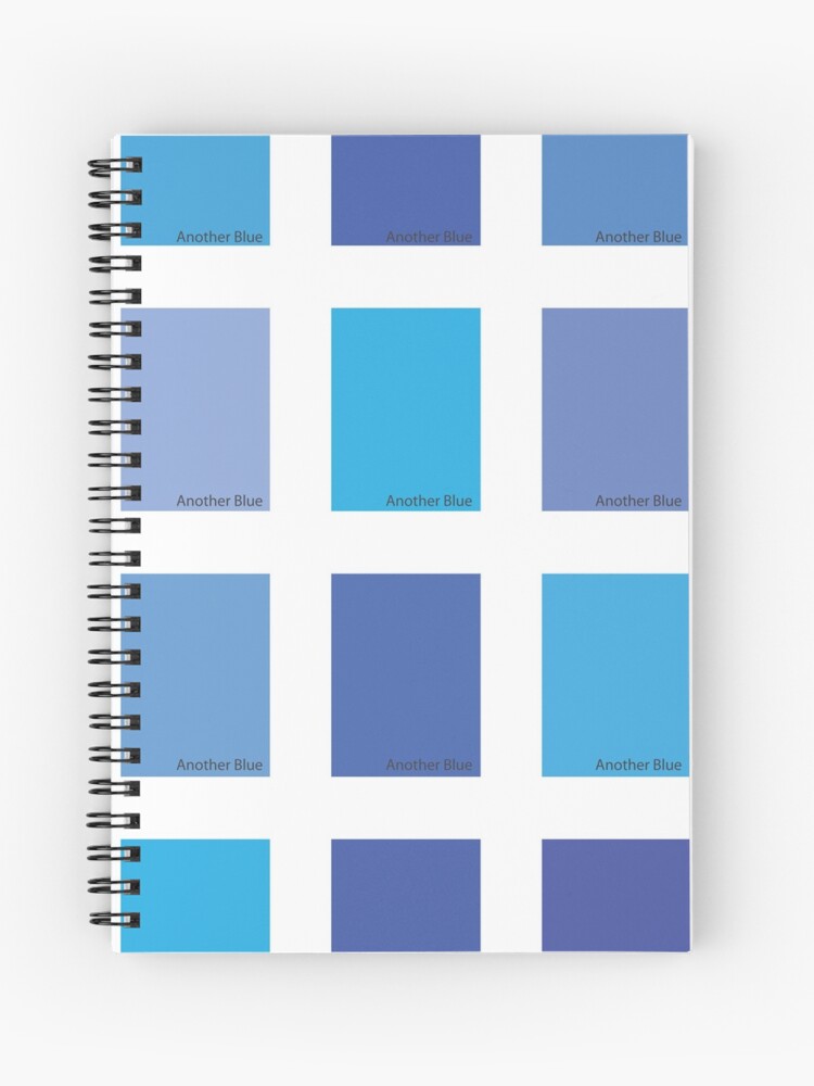 Another Blue Color Picker Spiral Notebook By Eldram Redbubble