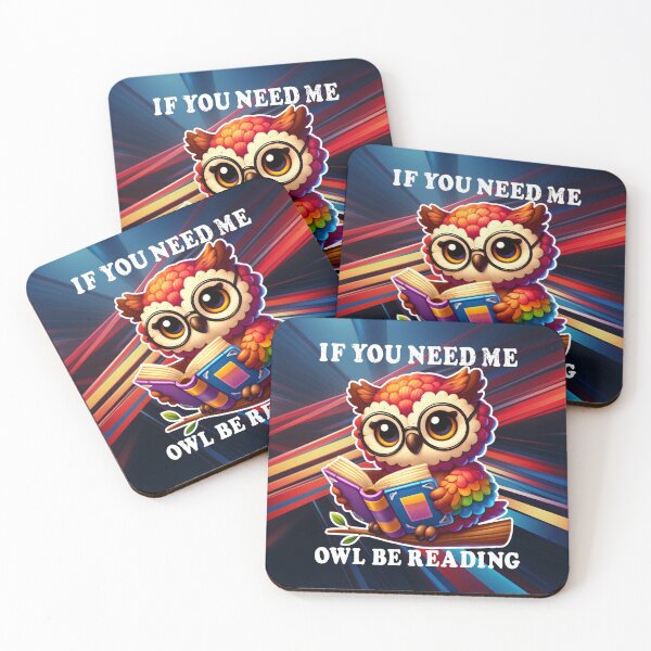 Item preview, If You Need Me Owl Be Reading - Cute Owl - Funny Owl designed and sold by Luvjesus2.