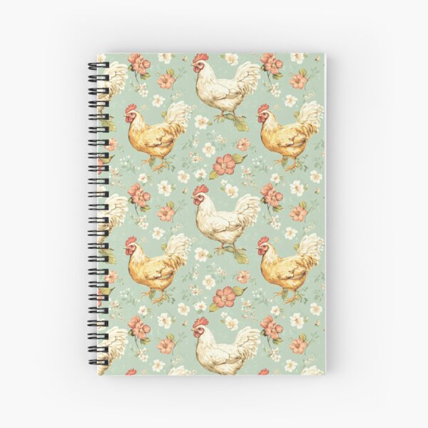 Item preview, vintage shabby chic pastel chickens designed and sold by PoppyLaneStudio.