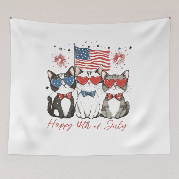 Item preview, Patriotic Cats, Fourth of July Cats, Usa-themed Cat designed and sold by Benjaminerickso.