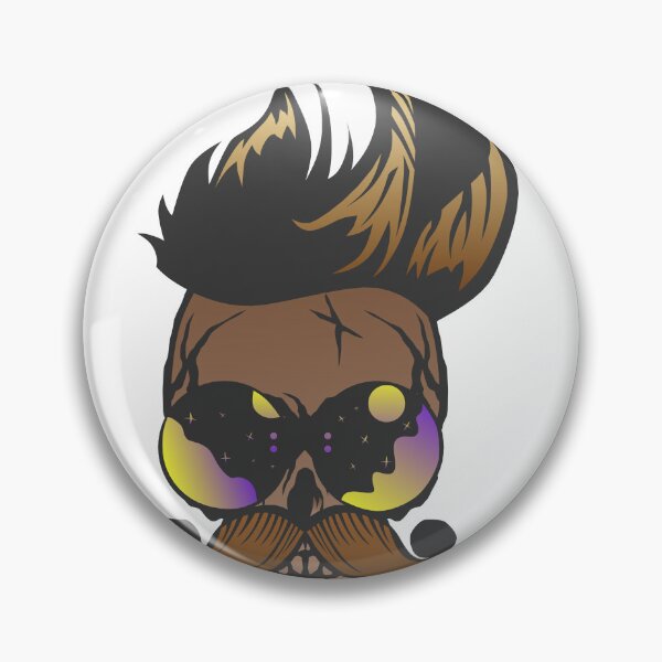 Item preview, skull punk skull hipster mustache mustached round fancy sunglasses designed and sold by Achille3777.