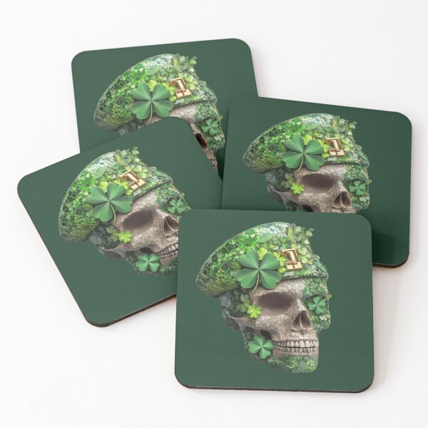 Item preview, Legend of St. Patrick: The Skull of Luck in an Emerald Beret designed and sold by Maryna_Reine.