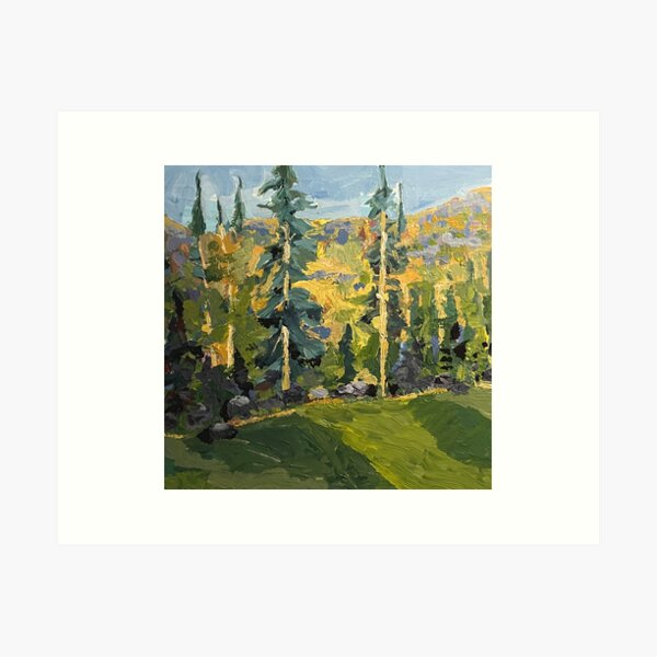 Item preview, Forest with pine trees designed and sold by Lucoviz88.