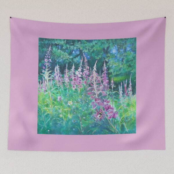 Item preview, RoseBee Willow Herb - flowers and bee designed and sold by LittleLiz.